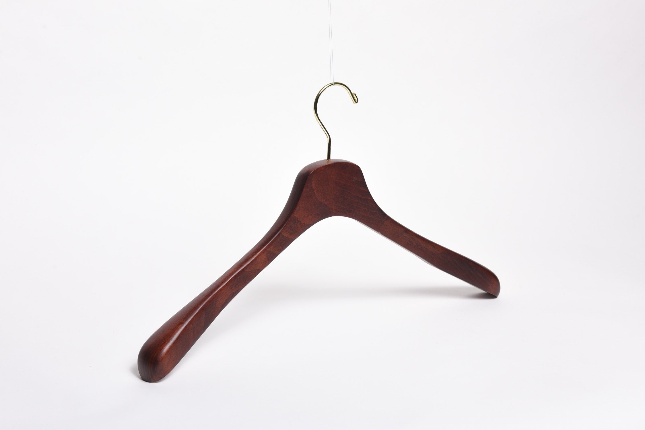 W050-30 - Quality Wooden Hangers - Slightly Curved Hanger So